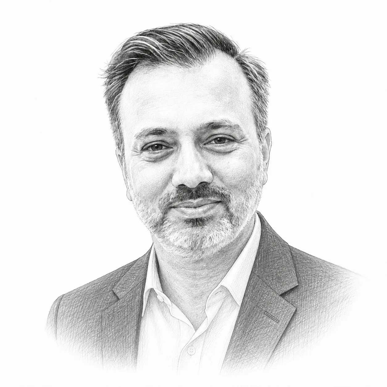 Pencil portrait of Mayank Shashtri